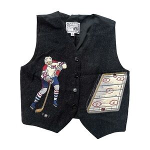 Boys Monkey Wear  HOCKEY Dress Vest- Size 5- Neiman Marcus